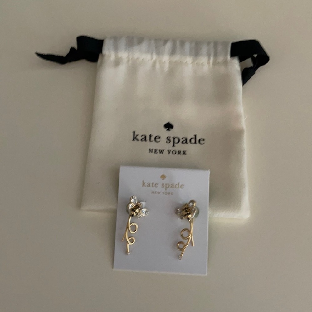 NWT - Kate Spade Bee Ear Climber Earrings